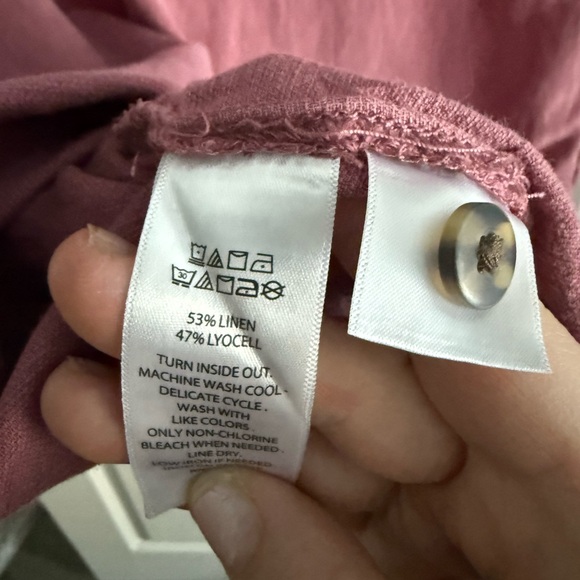 Lucky Brand Women’s Casual Button Down Shirt/Dress - Mauve - Picture 5 of 5
